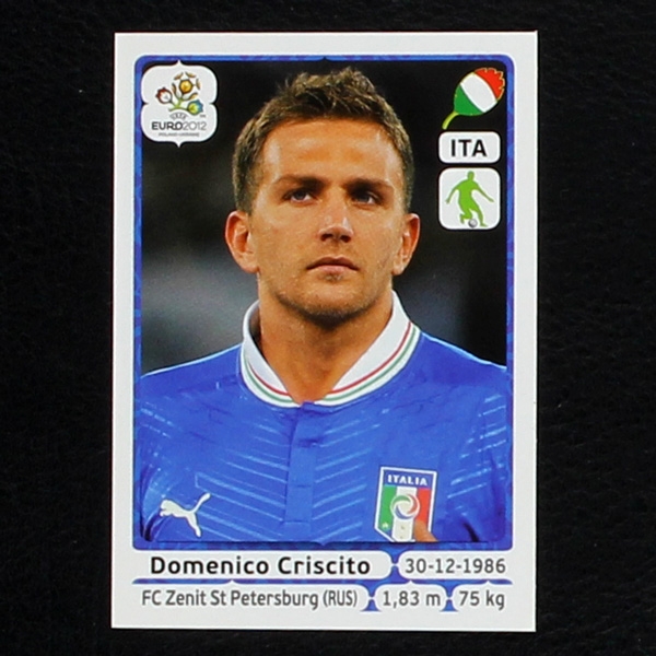 Criscito Panini Sticker No. 322 - Euro 2012