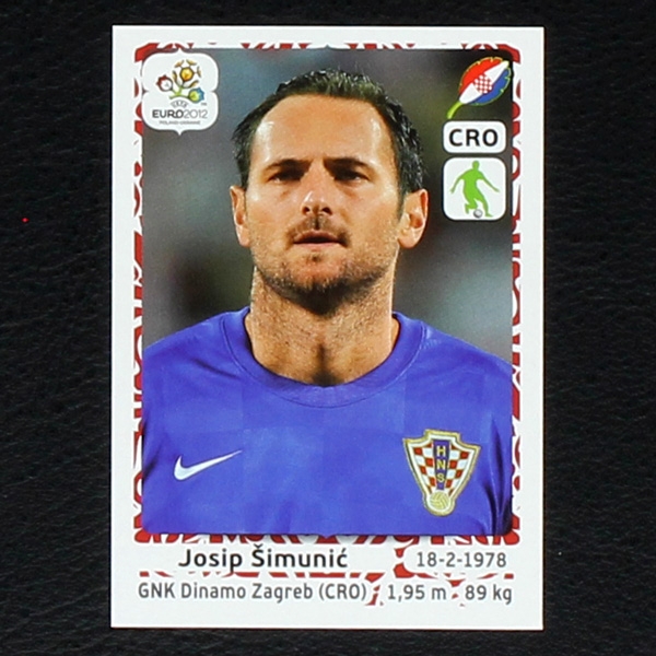 Simunic Panini Sticker No. 376 - Euro 2012