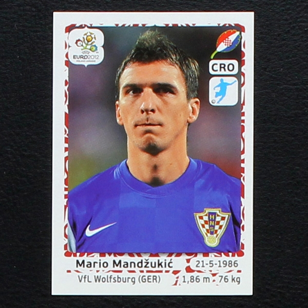 Mandzukic Panini Sticker No. 391 - Euro 2012