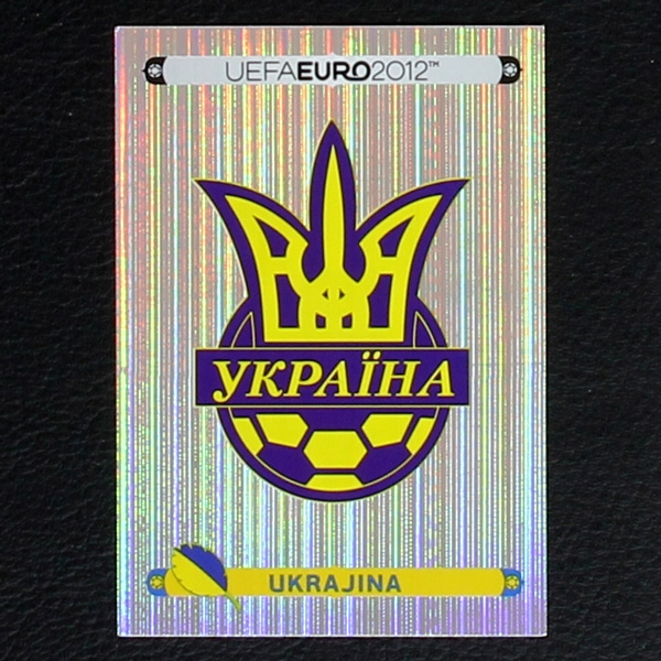 Ukrajina Wappen Panini Sticker No. 398 - Euro 2012