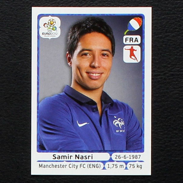 Nasri Panini Sticker No. 476 - Euro 2012