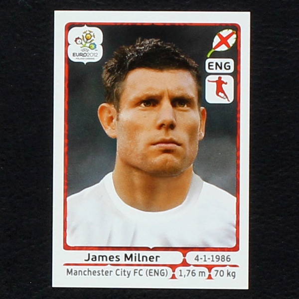 Milner Panini Sticker No. 504 - Euro 2012