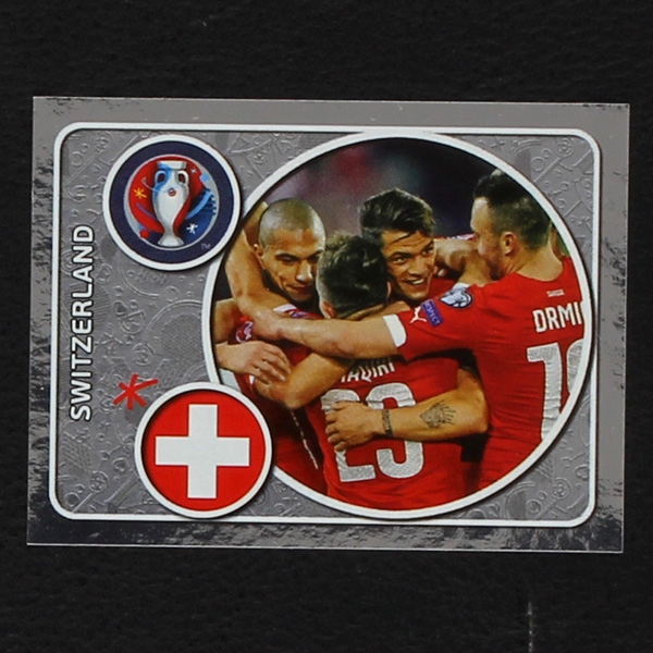 Switzerland Team Panini Sticker No. 15 - Euro 2016