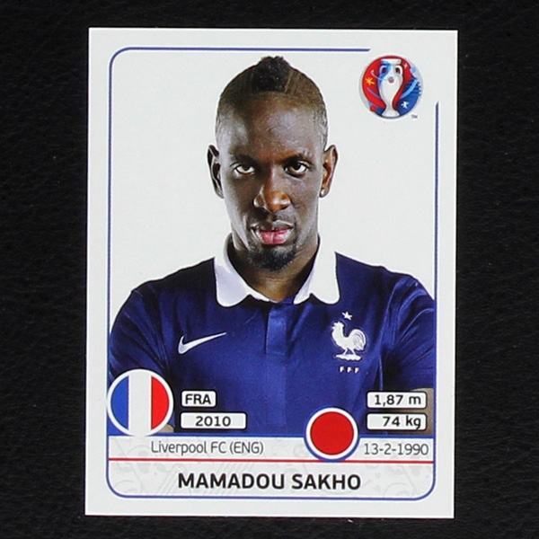 Mamadou Sakho Panini Sticker No. 24 - Euro 2016