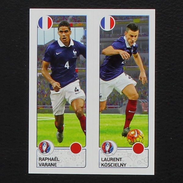 Varane - Koscielny Panini Sticker No. 39 - Euro 2016