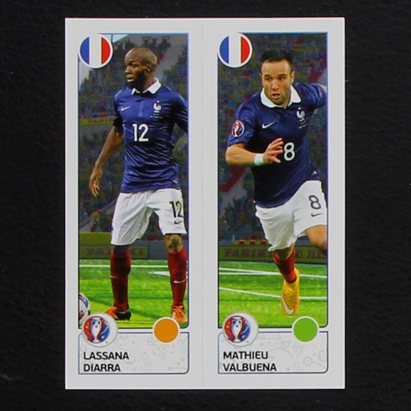 Diarra - Valbuena Panini Sticker No. 41 - Euro 2016