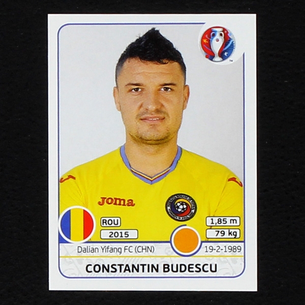 Constantin Budescu Panini Sticker No. 62 - Euro 2016