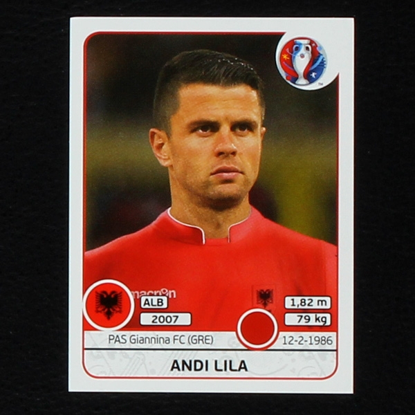 Andi Lila Panini Sticker No. 75 - Euro 2016
