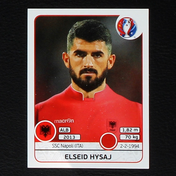 Elseid Hysaj Panini Sticker No. 71 - Euro 2016