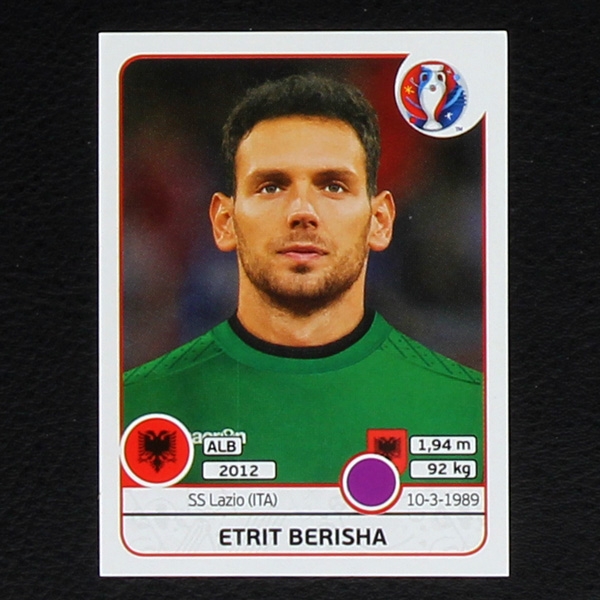 Etrit Berisha Panini Sticker No. 69 - Euro 2016