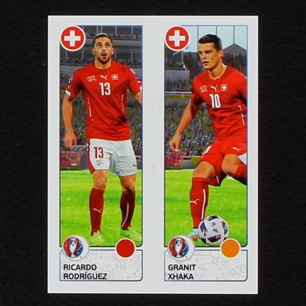 Rodriguez - Xhaka Panini Sticker No. 98 - Euro 2016