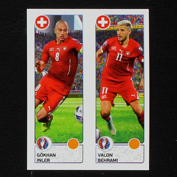 Inler- Behrami Panini Sticker No. 99 - Euro 2016