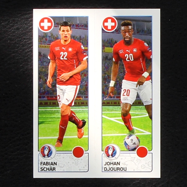 Schär - Djourou Panini Sticker No. 97 - Euro 2016