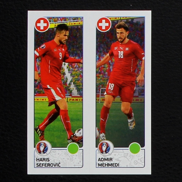 Seferovic - Mehmedi Panini Sticker No. 100 - Euro 2016