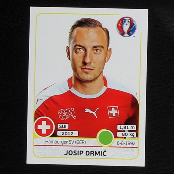 Josip Drmic Panini Sticker No. 120 - Euro 2016