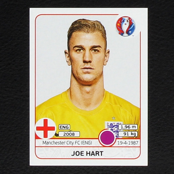 Joe Hart Panini Sticker No. 129 - Euro 2016