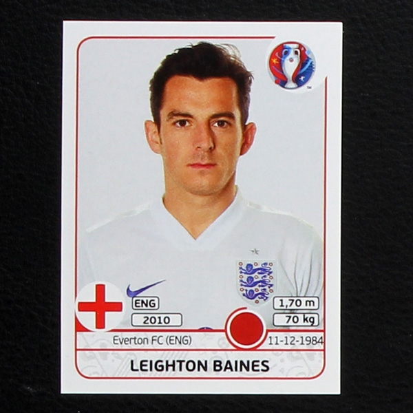 Leighton Baines Panini Sticker No. 136 - Euro 2016