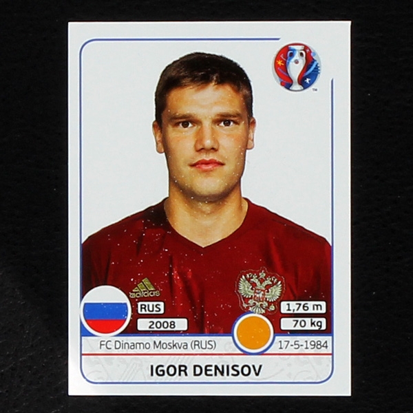 Igor Denisov Panini Sticker No. 170 - Euro 2016