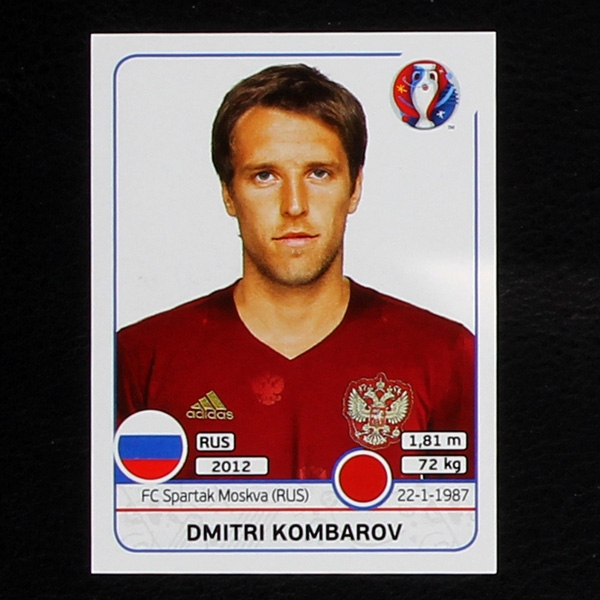 Dmitri Kombarov Panini Sticker No. 168 - Euro 2016