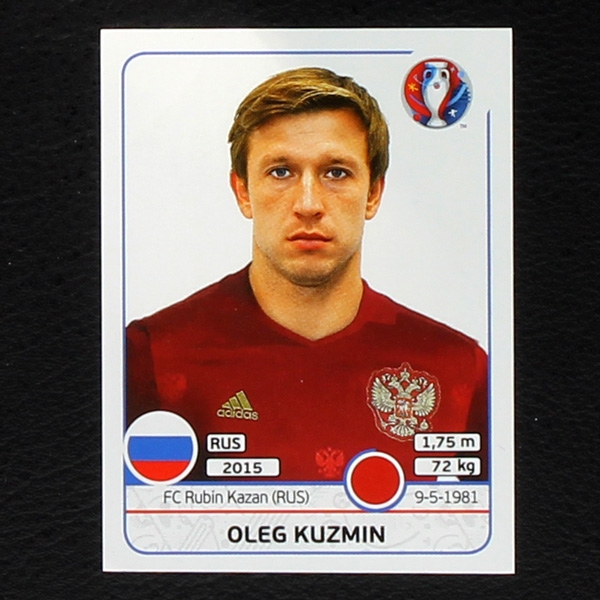 Oleg Kuzmin Panini Sticker No. 166 - Euro 2016