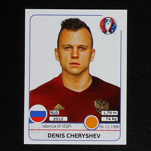 Denis Cheryshev Panini Sticker No. 176 - Euro 2016