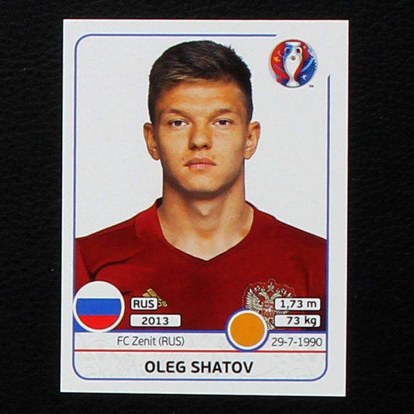 Oleg Shatov Panini Sticker No. 175 - Euro 2016