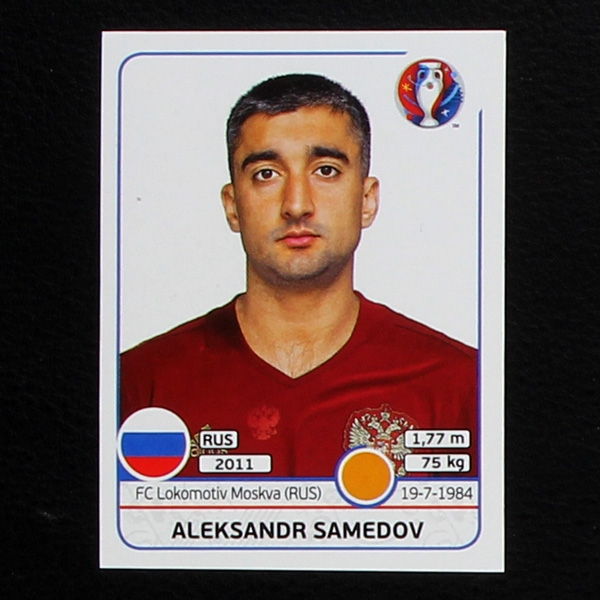 Aleksandr Samedov Panini Sticker No. 172 - Euro 2016