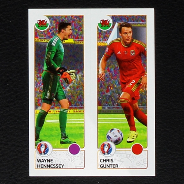 Hennessey - Gunter Panini Sticker No. 202 - Euro 2016