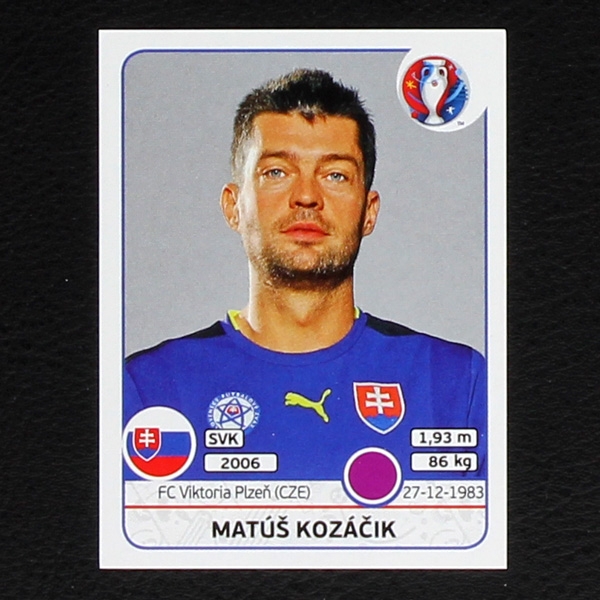 Matus Kozacik Panini Sticker No. 213 - Euro 2016