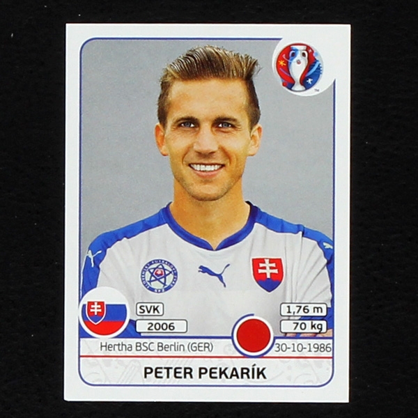 Peter Pekarik Panini Sticker No. 218 - Euro 2016