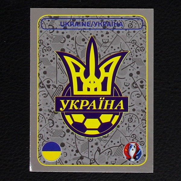 Ukraine Badge Panini Sticker No. 236 - Euro 2016