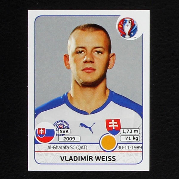 Vladimir Weiss Panini Sticker No. 228 - Euro 2016