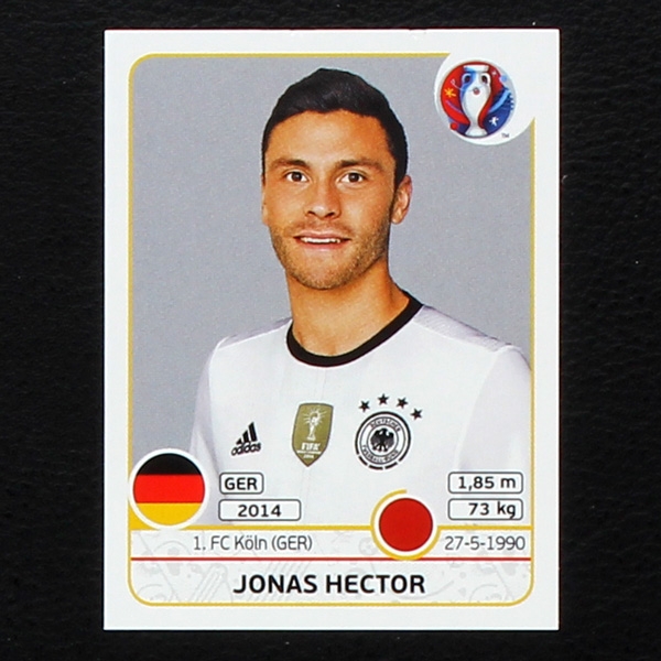 Jonas Hector Panini Sticker No. 246 - Euro 2016