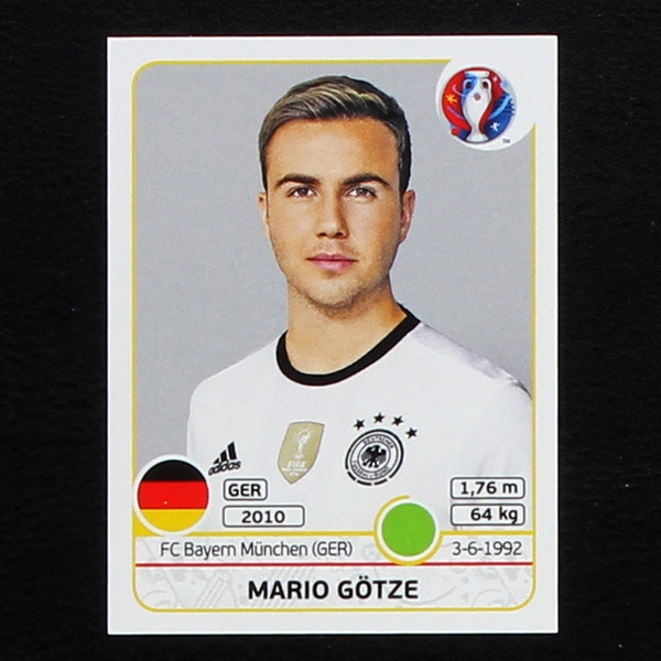 Mario Götze Panini Sticker No. 257 - Euro 2016