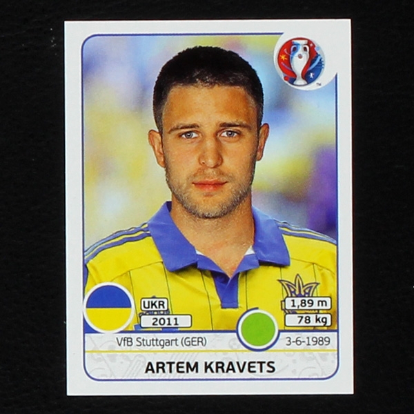 Artem Kravets Panini Sticker No. 291 - Euro 2016