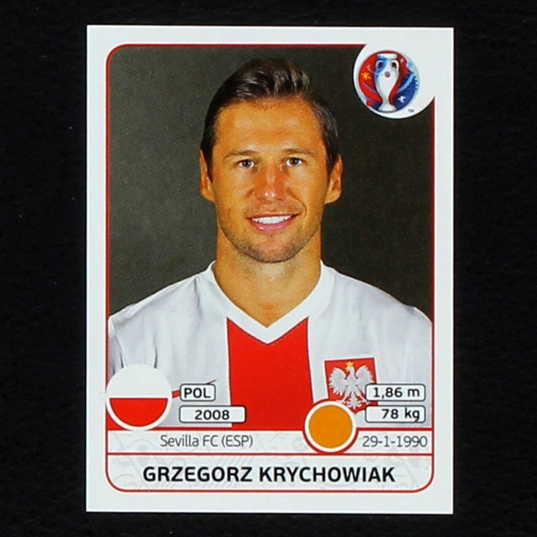 Grzegorz Krychowiak Panini Sticker No. 302 - Euro 2016