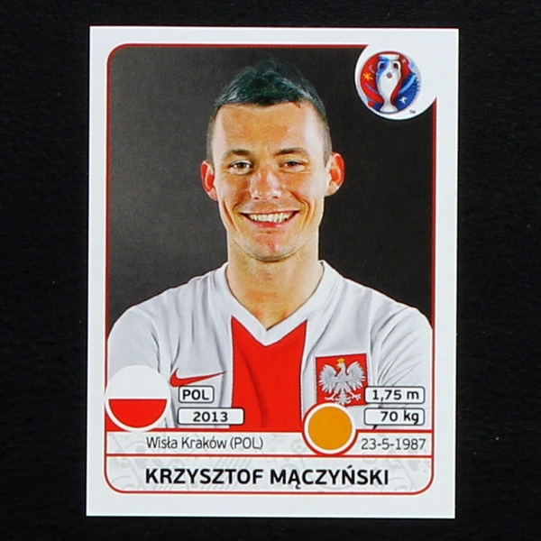 Krzysztof Maczynski Panini Sticker No. 305 - Euro 2016