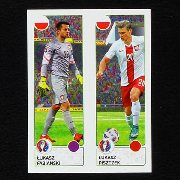 Fabianski - Piszczek Panini Sticker No. 314 - Euro 2016