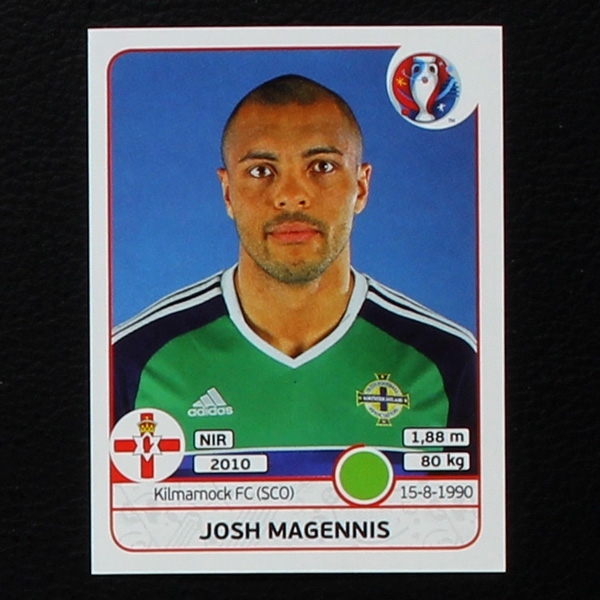 Josh Magennis Panini Sticker No. 343 - Euro 2016