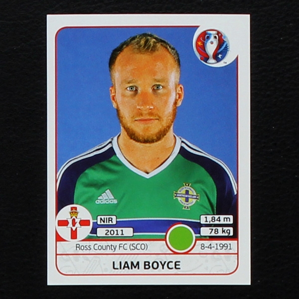 Liam Boyce Panini Sticker No. 342 - Euro 2016