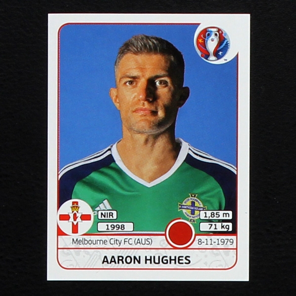 Aaron Hughes Panini Sticker No. 329 - Euro 2016