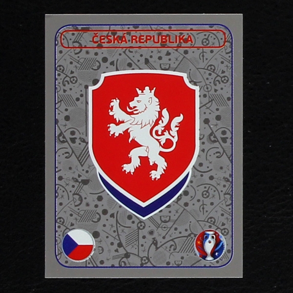 Ceska Republika Badge Panini Sticker No. 348 - Euro 2016