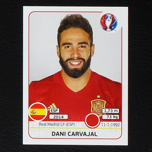 Dani Carvajal Panini Sticker No. 359 - Euro 2016