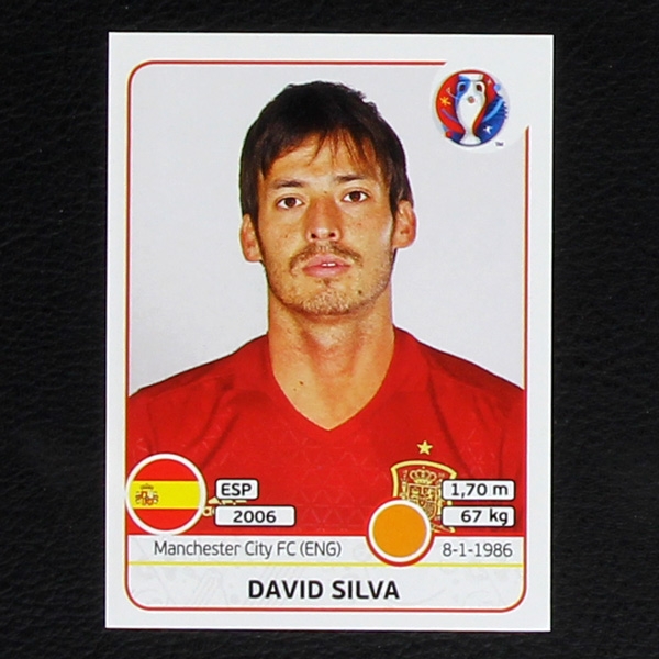 David Silva Panini Sticker No. 368 - Euro 2016