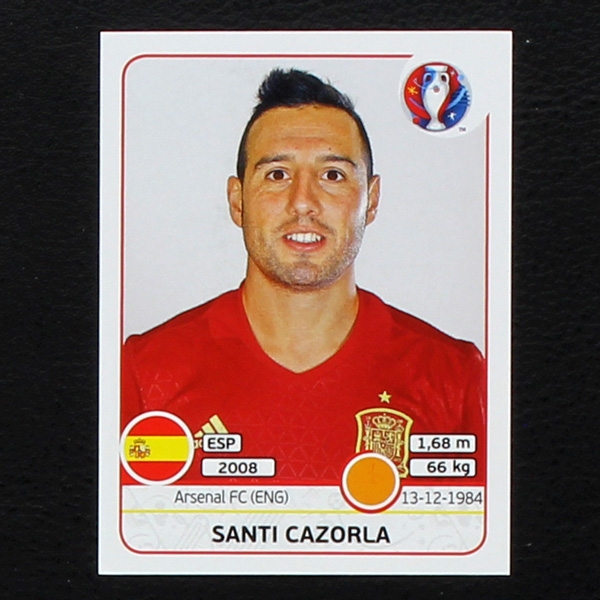 Santi Cazorla Panini Sticker No. 366 - Euro 2016