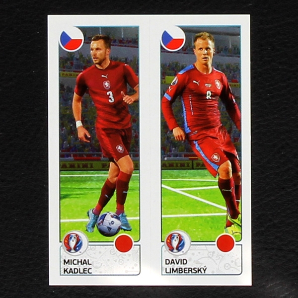 Kadlec - Limbersky Panini Sticker No. 381 - Euro 2016