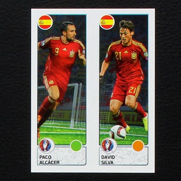 Alcacer - Silva Panini Sticker No. 378 - Euro 2016