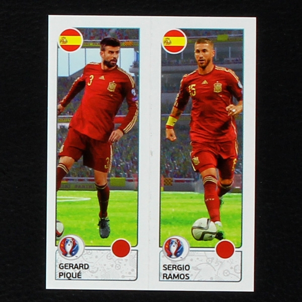 Pique - Ramos Panini Sticker No. 375  - Euro 2016