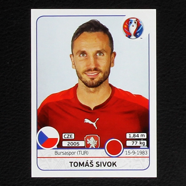 Tomas Sivok Panini Sticker No. 392 - Euro 2016