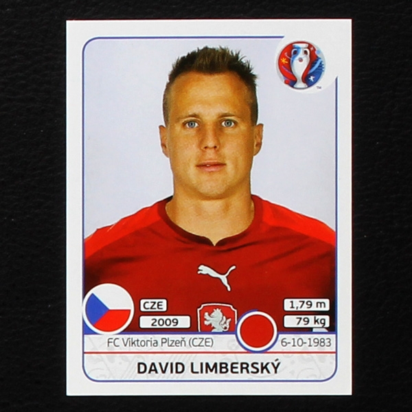 David Limbersky Panini Sticker No. 391 - Euro 2016